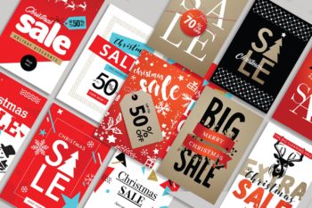 Christmas Holiday Sale Banners