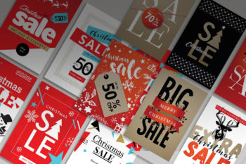 Christmas Holiday Sale Banners