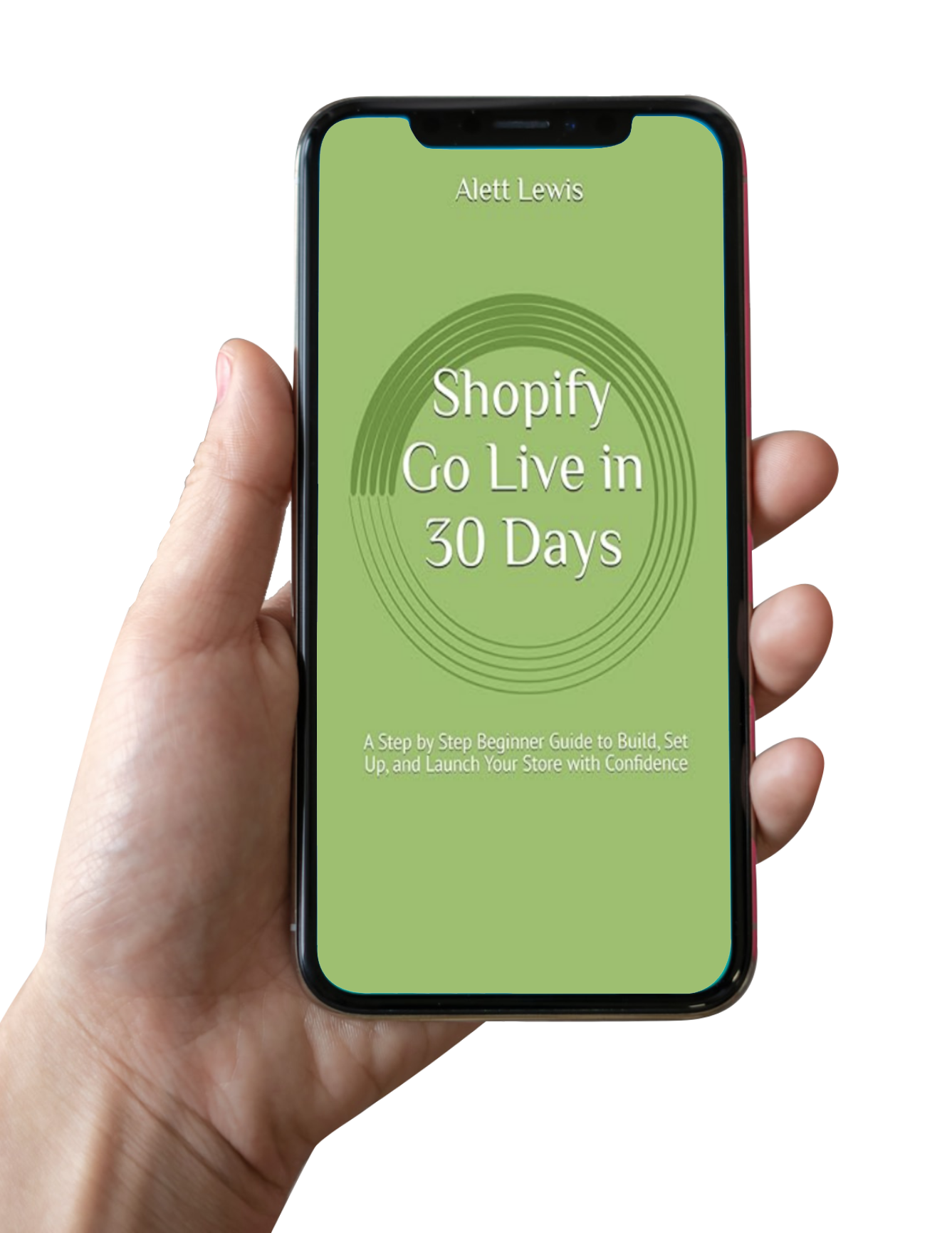 Hand holding cell phone